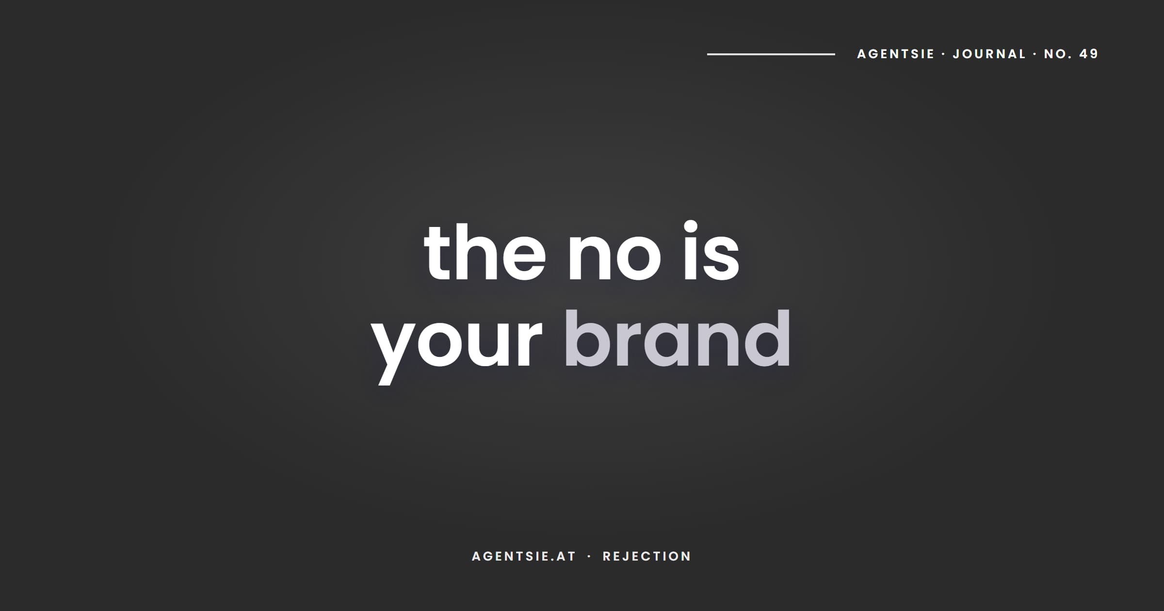 Cover: The tone of a rejection: the message your business sends most often