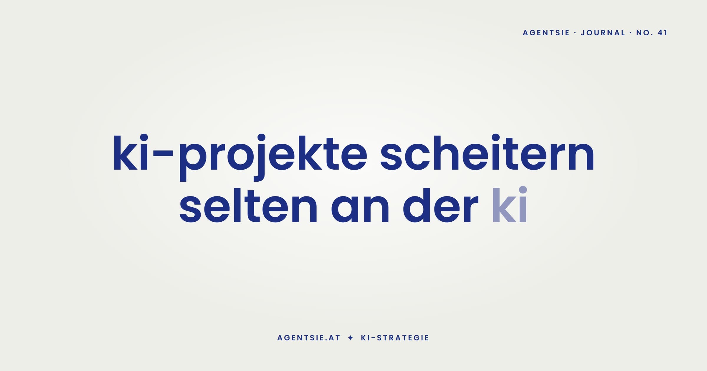 Cover: Wenn KI-Projekte scheitern: fünf Muster und wie du sie früh erkennst