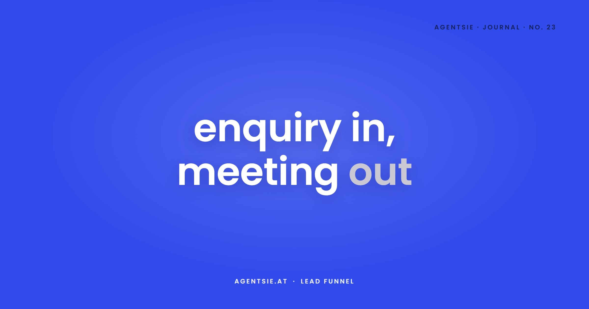 Cover: From enquiry to booked meeting: building a lead funnel without friction
