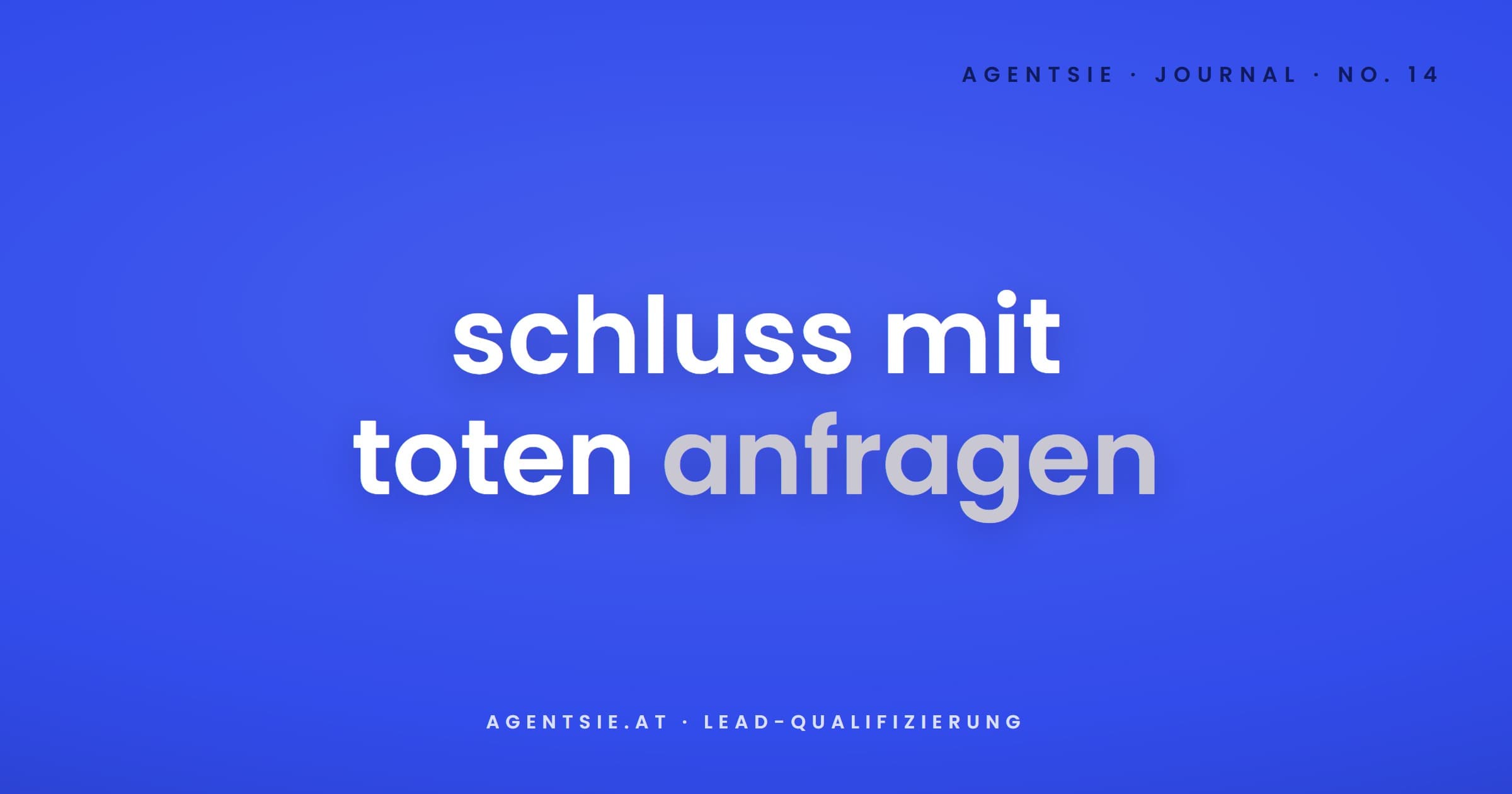 Cover: Lead-Qualifizierung mit KI: Schluss mit toten Anfragen
