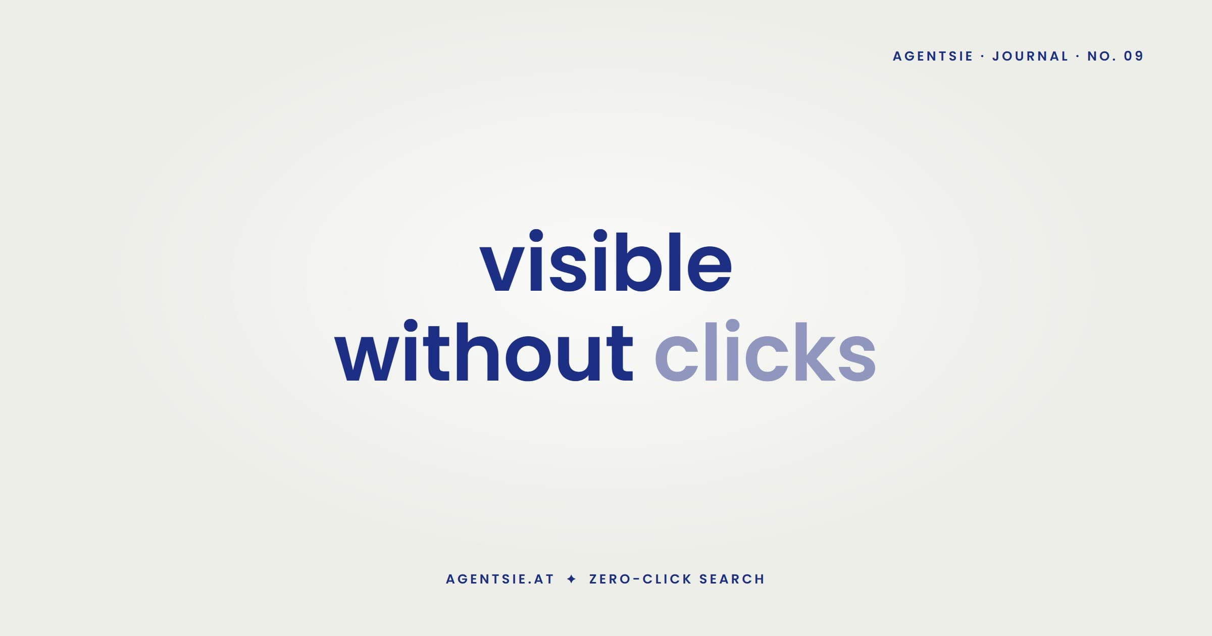 Cover: Zero-click search: staying visible when no one clicks anymore