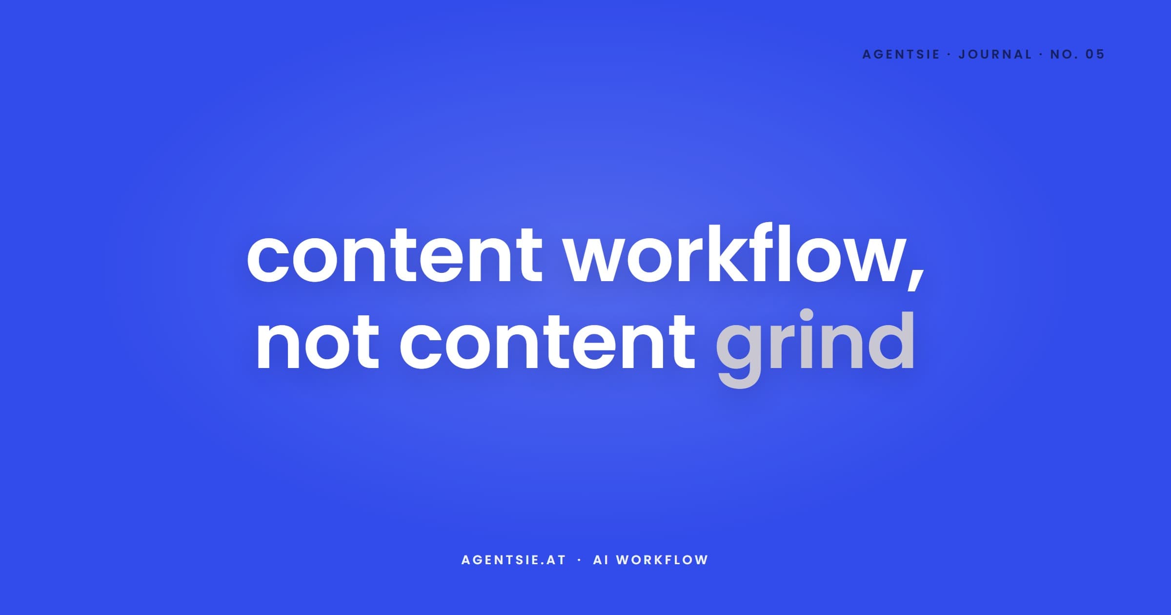 Cover: Viral Instagram content in minutes - with an AI workflow, not a tool