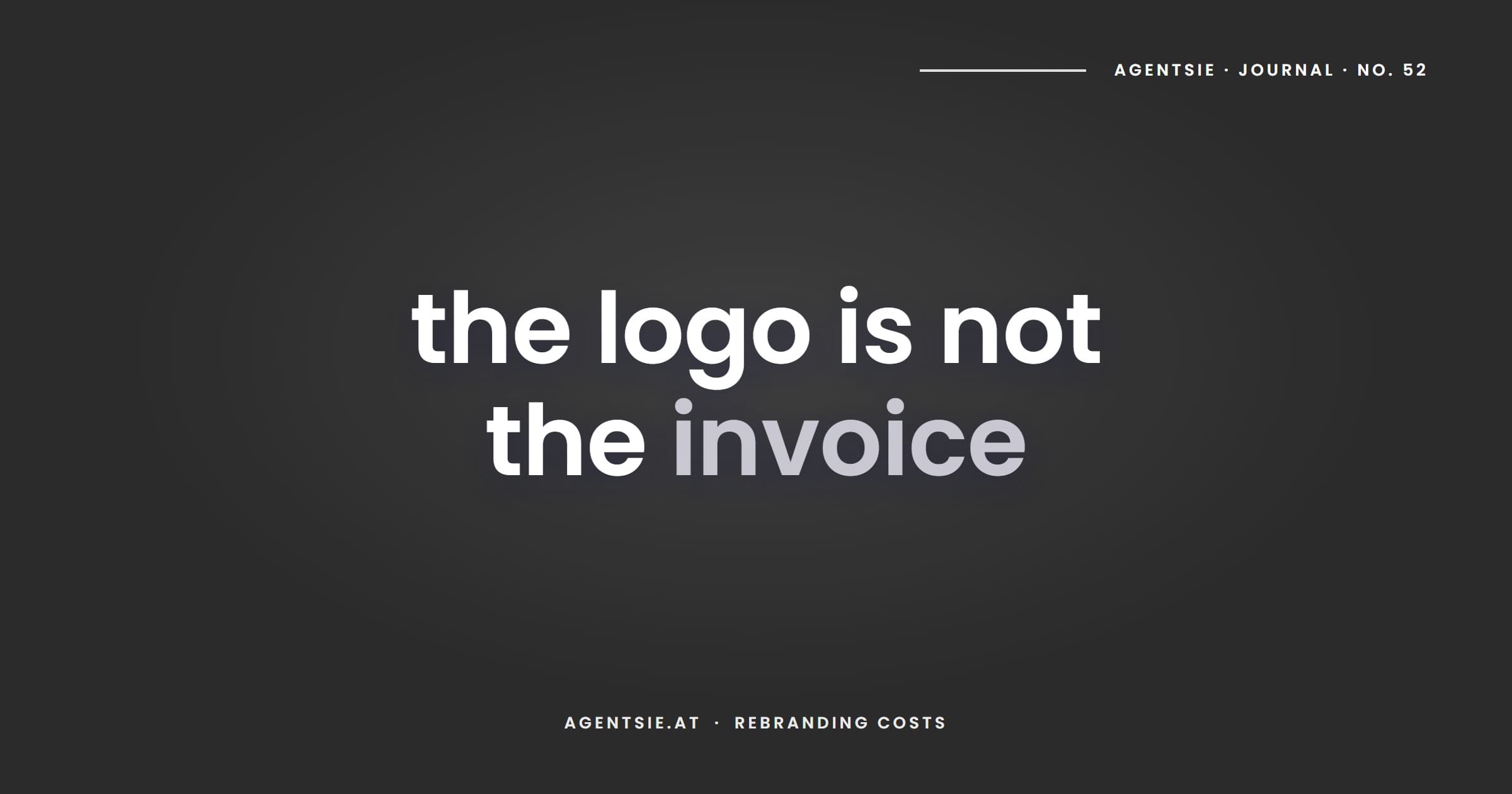 Cover: What a rebrand costs and when it is not worth it