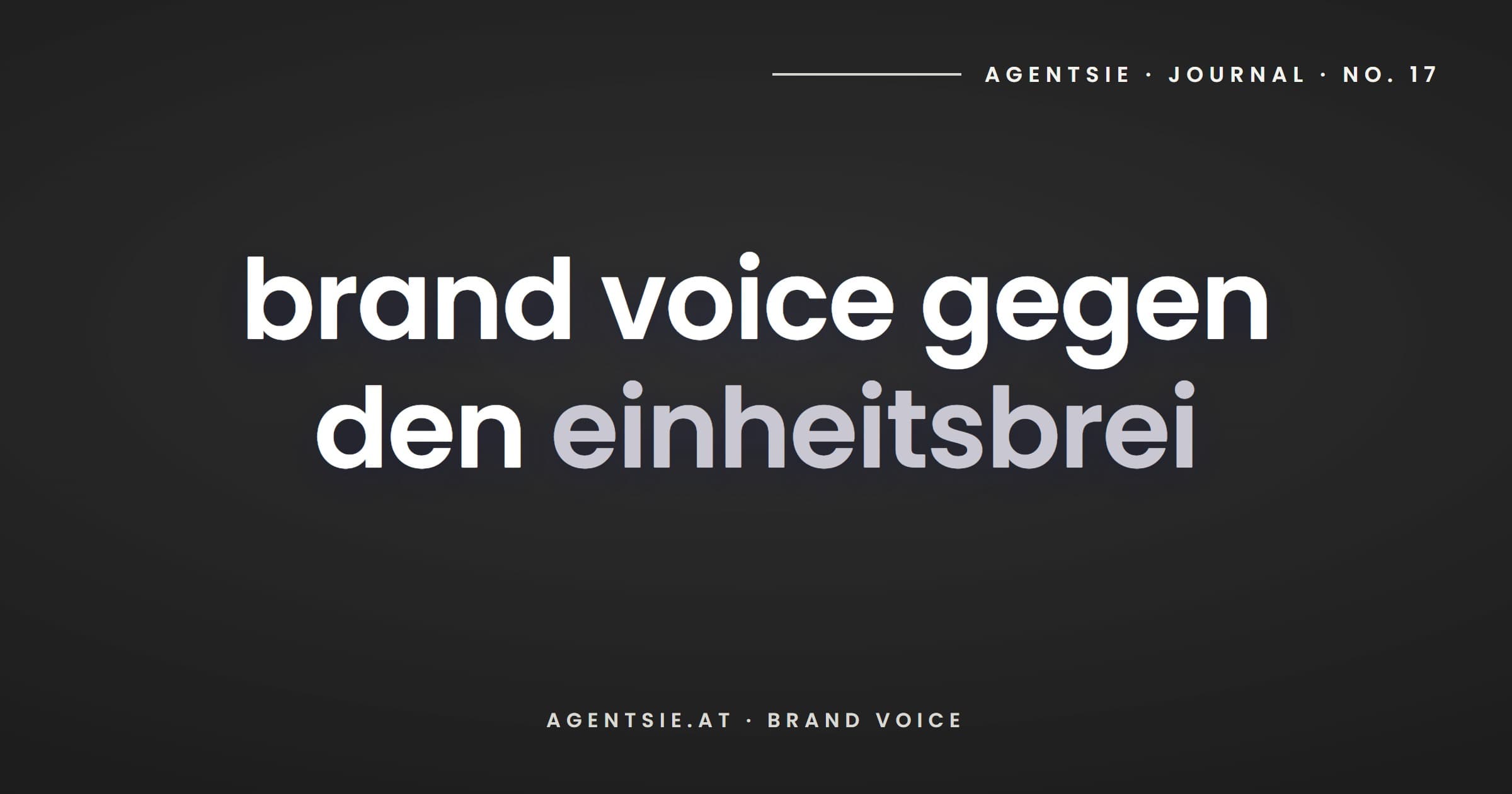 Cover: Brand Voice in Zeiten von KI-Content: wenn das halbe Netz gleich klingt