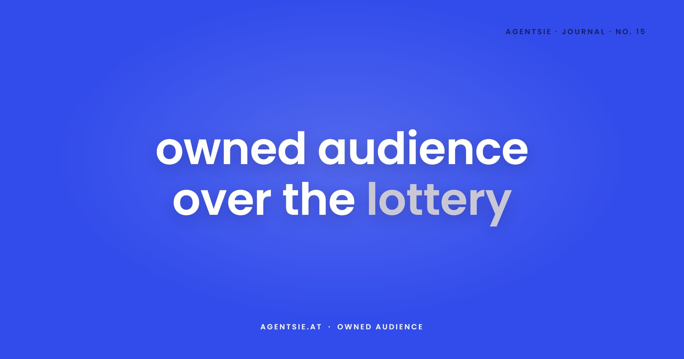 Cover: Newsletters in 2026: owned audience over algorithm lottery