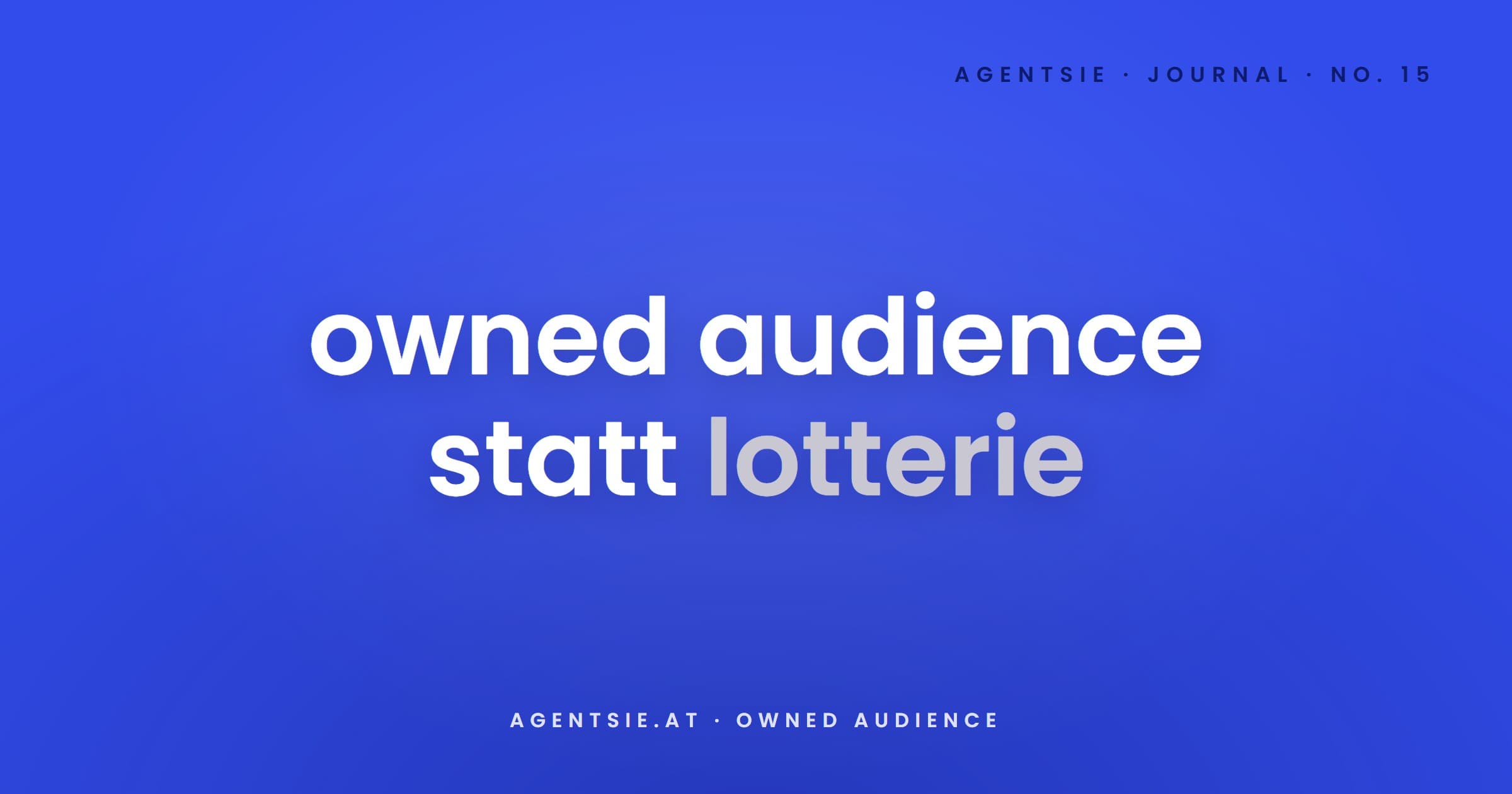 Cover: Newsletter 2026: Owned Audience statt Algorithmus-Lotterie