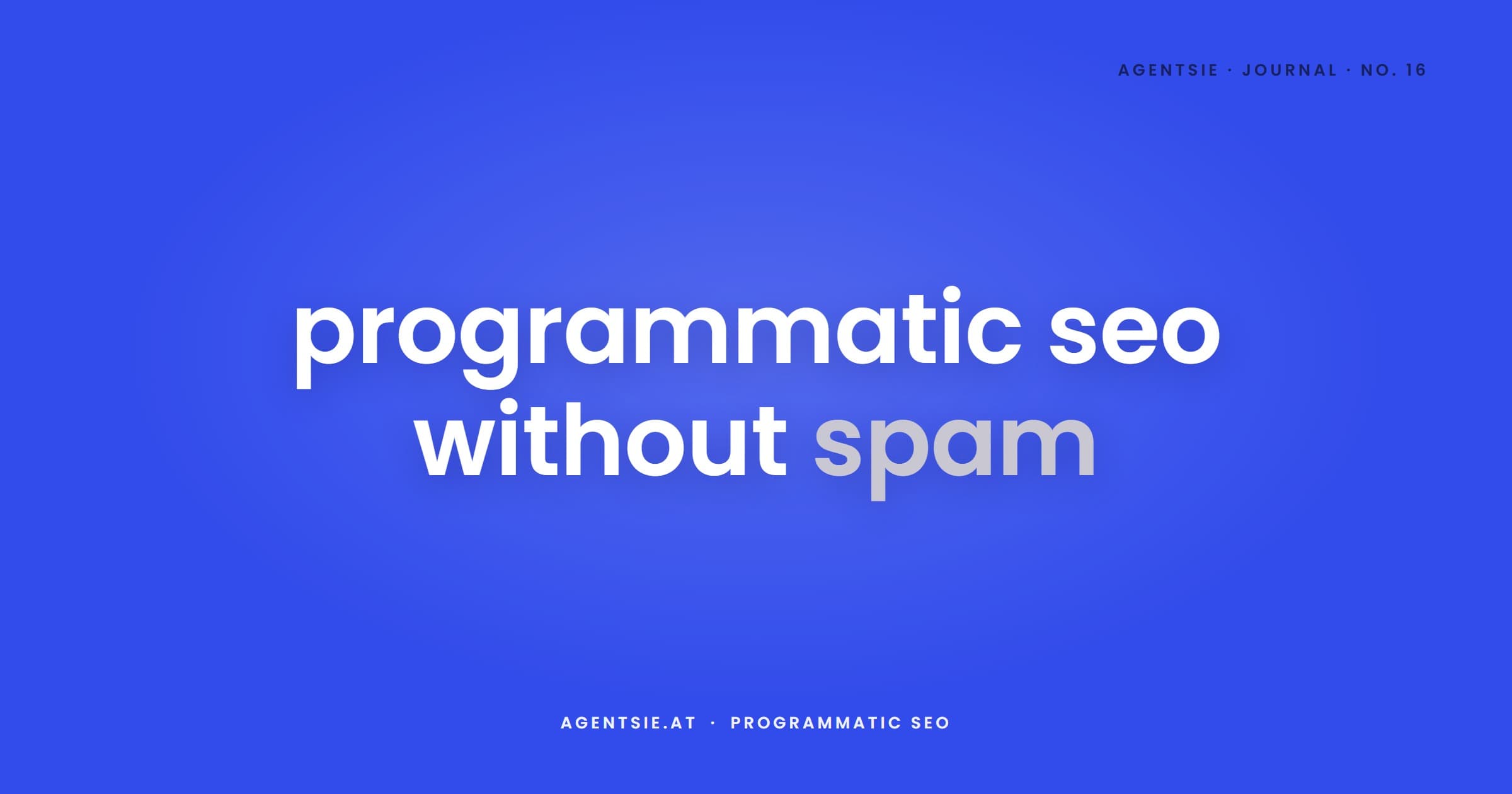Cover: Programmatic SEO for small teams: scaling without landing in the spam filter