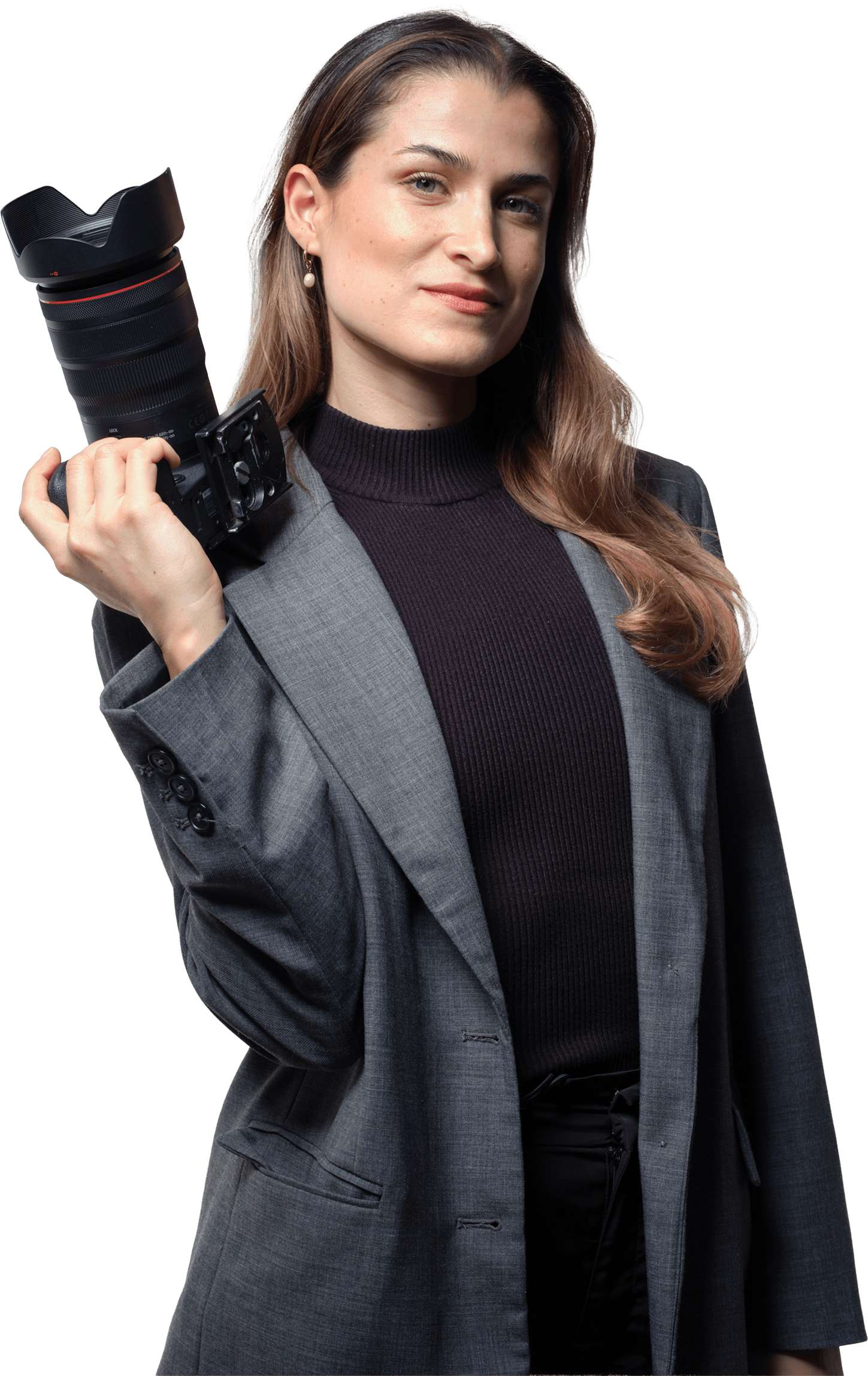 Melanie Holton mit Kamera