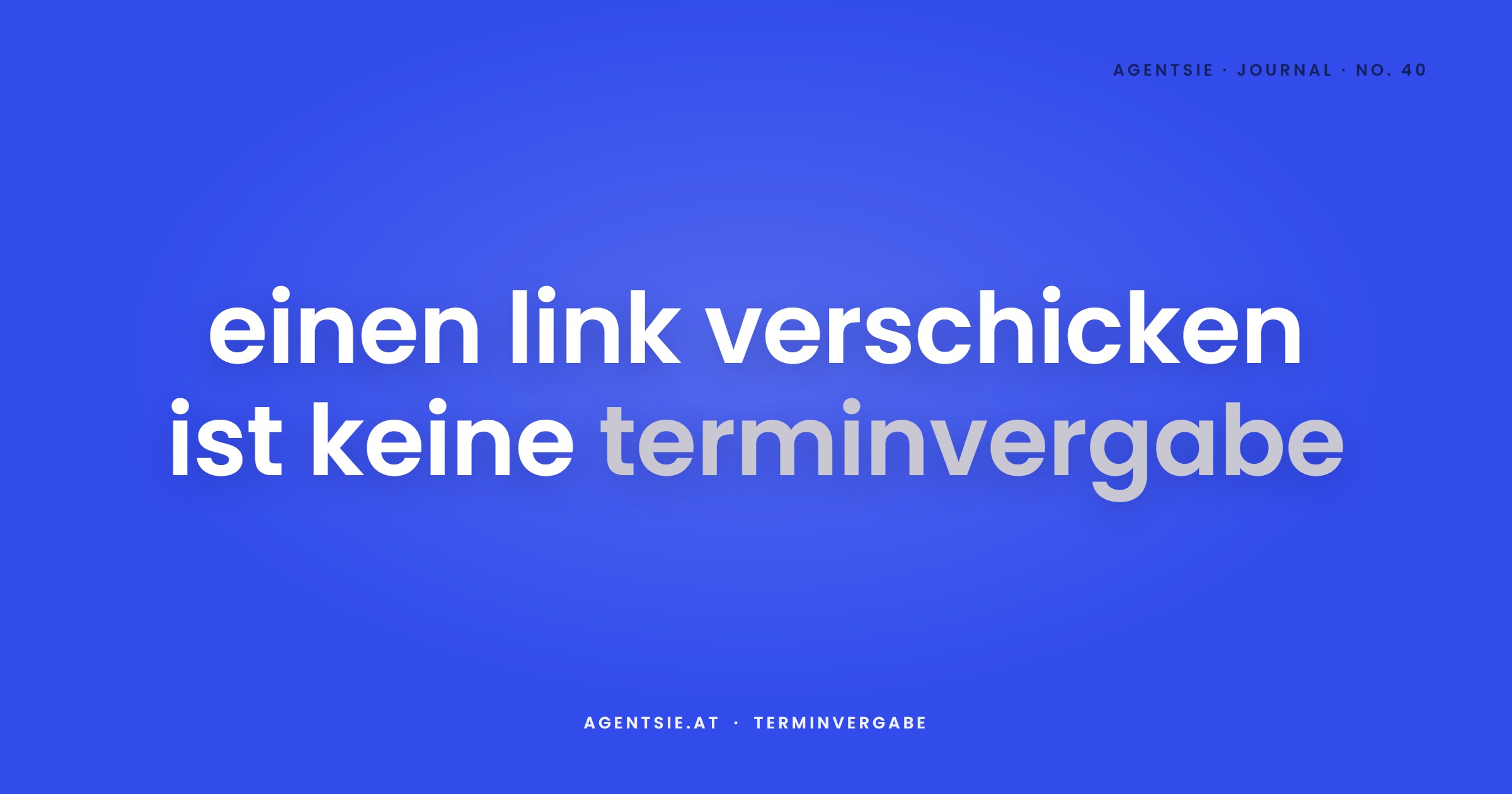 Cover: Automatisierte Terminvergabe: der Kalender-Link ist noch kein Termin