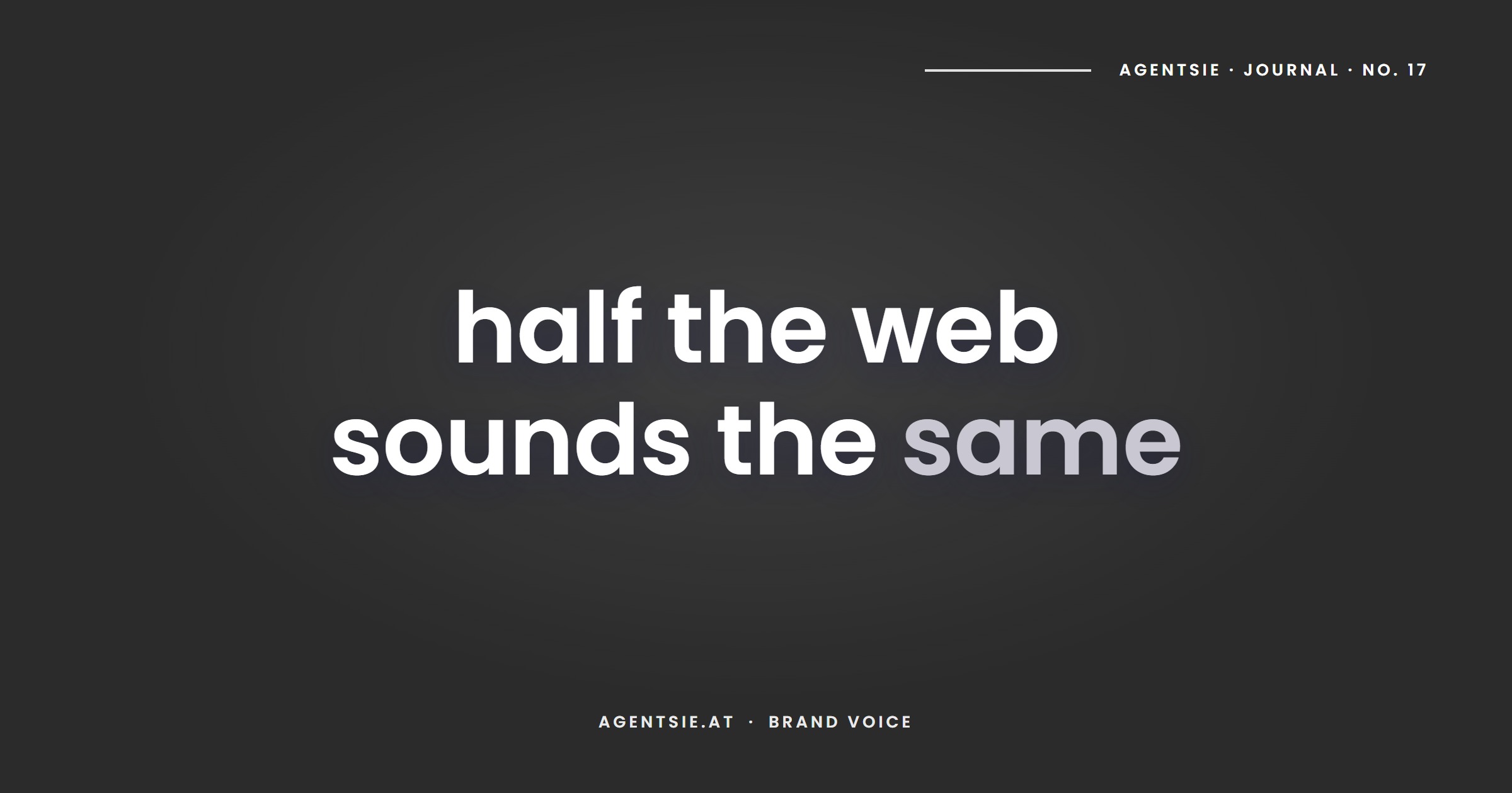 Cover: Brand voice in the age of AI content: when half the web sounds the same