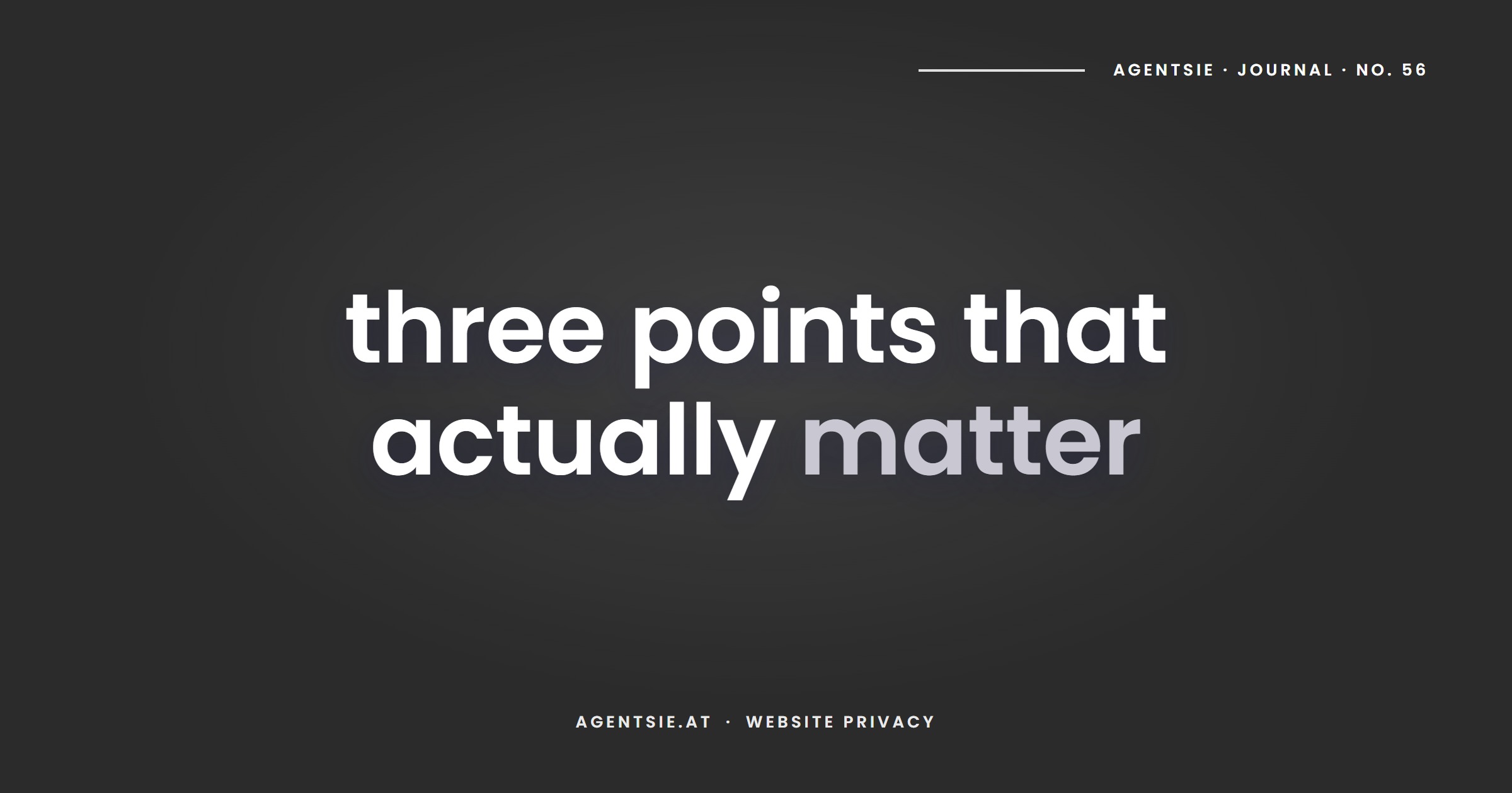 Cover: Website privacy: the three points that actually matter