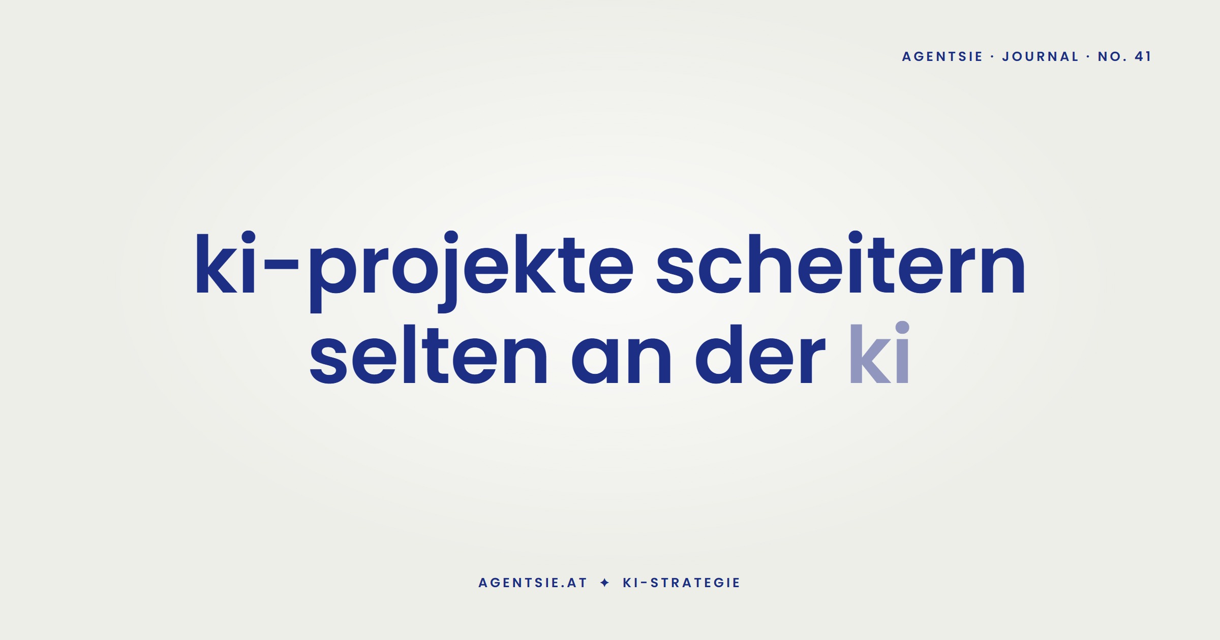 Cover: Wenn KI-Projekte scheitern: fünf Muster und wie du sie früh erkennst