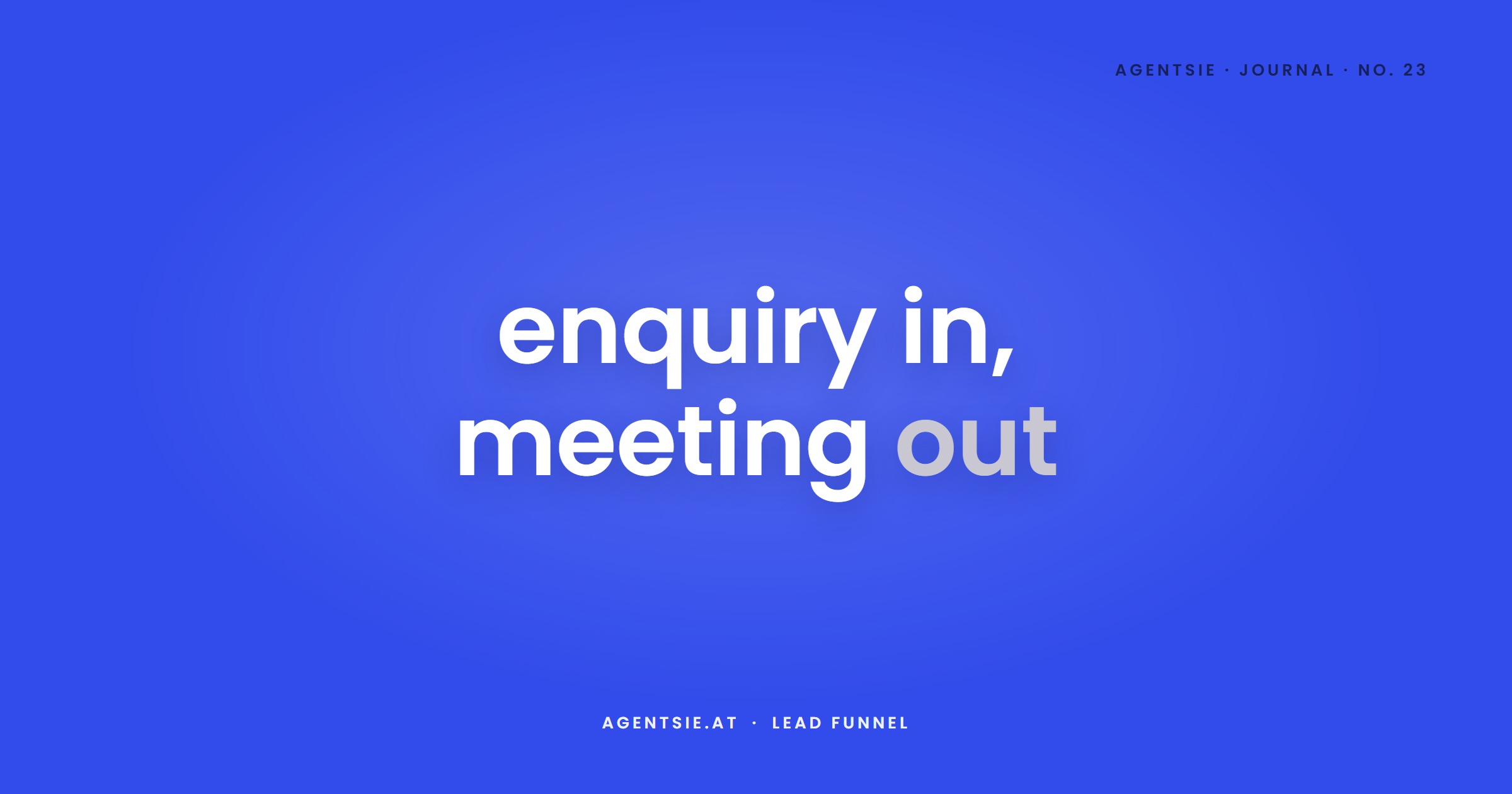 Cover: From enquiry to booked meeting: building a lead funnel without friction