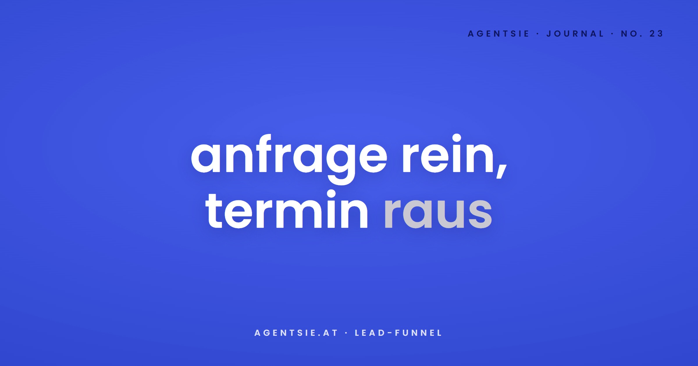Cover: Von der Anfrage zum Termin: den Lead-Funnel ohne Reibung bauen