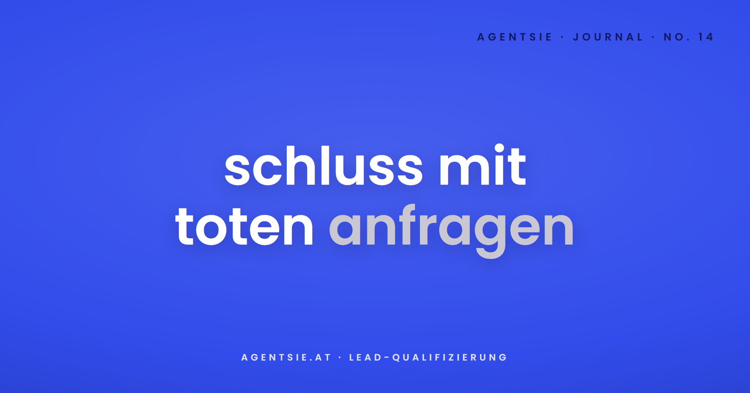 Cover: Lead-Qualifizierung mit KI: Schluss mit toten Anfragen
