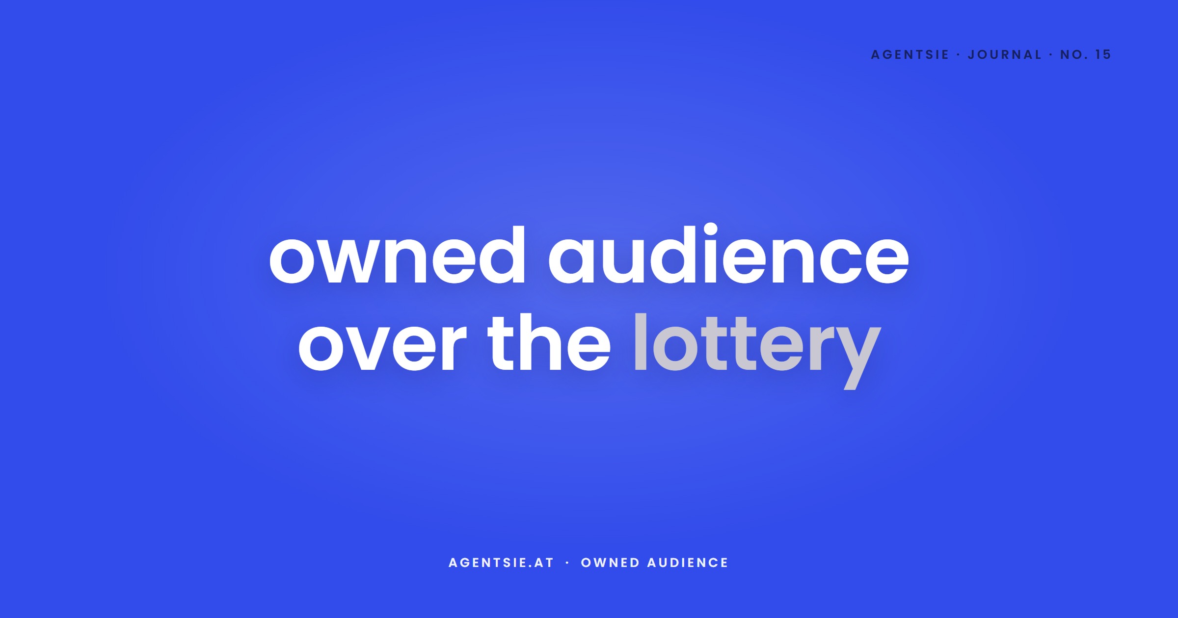 Cover: Newsletters in 2026: owned audience over algorithm lottery