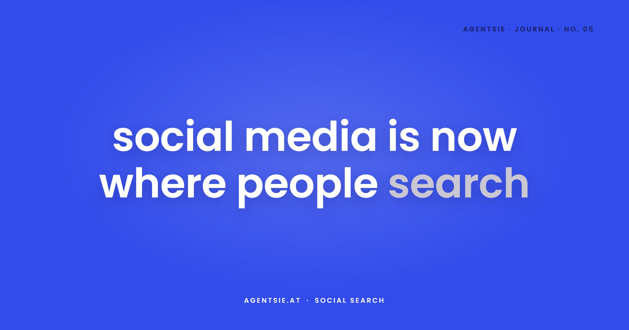 Cover: Social Media Is Becoming a Search Engine - and Reach Is No Longer the Question