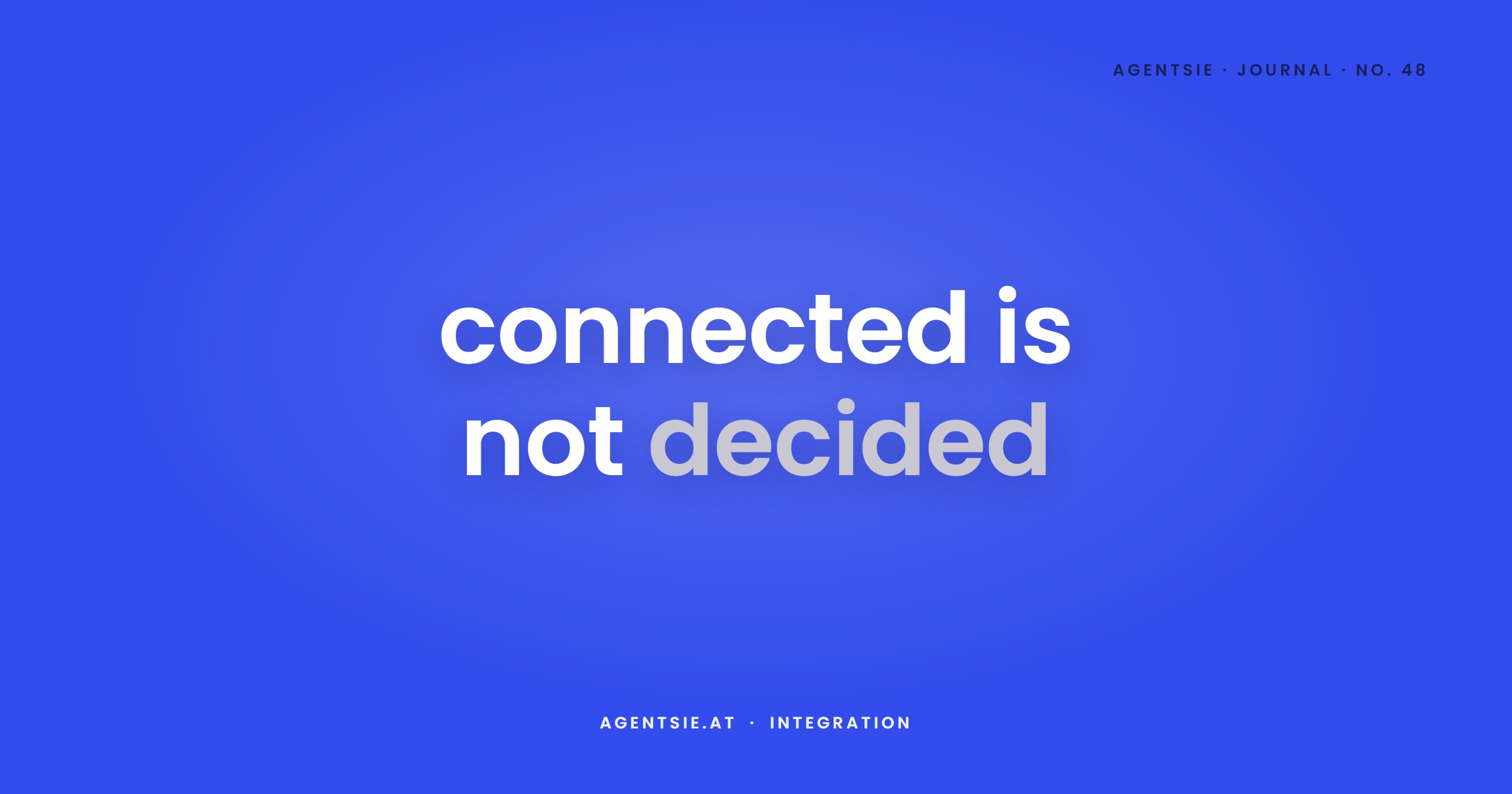 Cover: Connecting tools: when an integration is enough and when it hides the problem