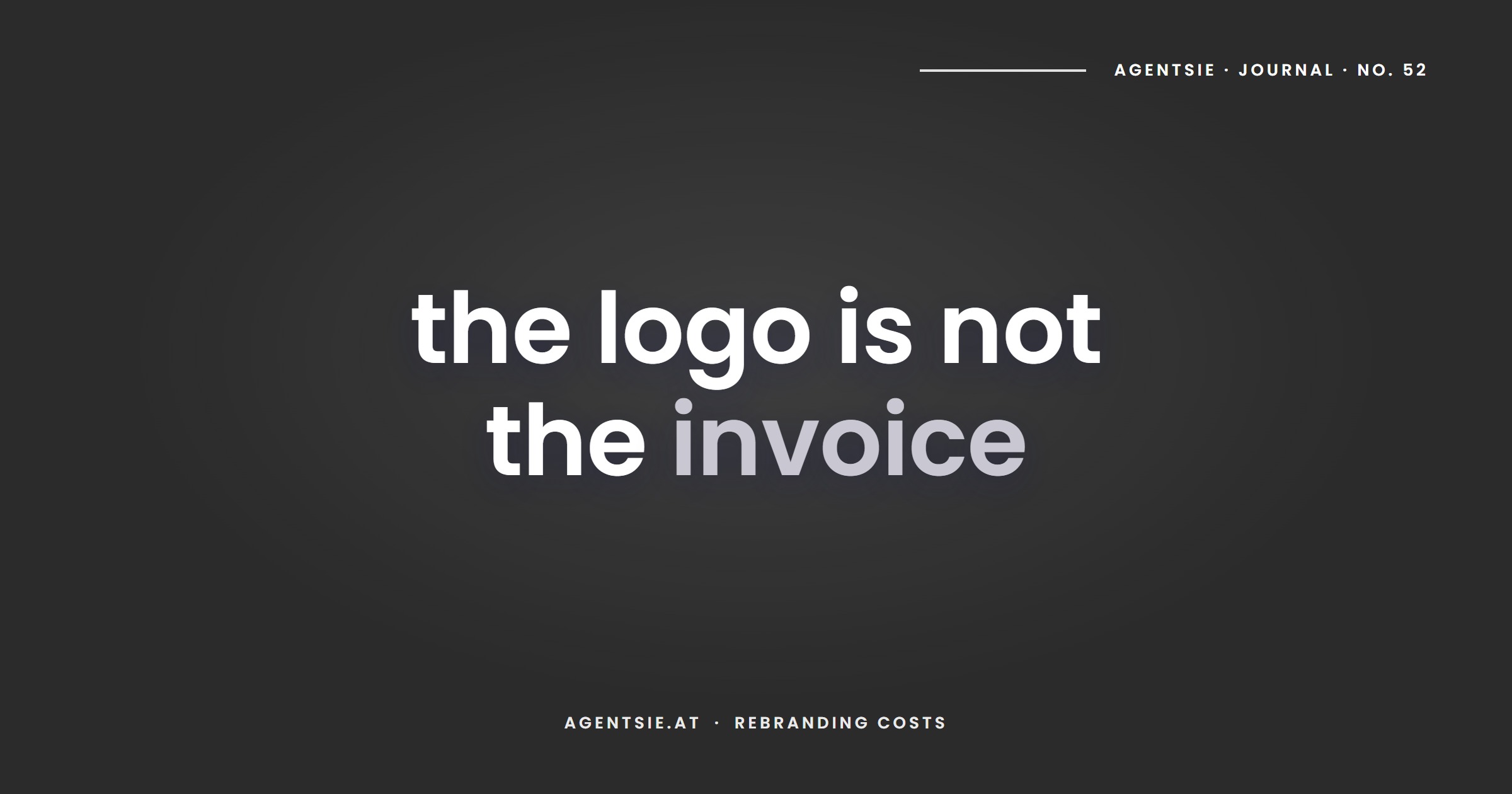Cover: What a rebrand costs and when it is not worth it